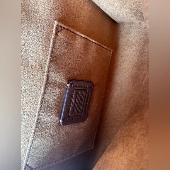 Coach leather purple sequin handbag - Picture 13 of 16